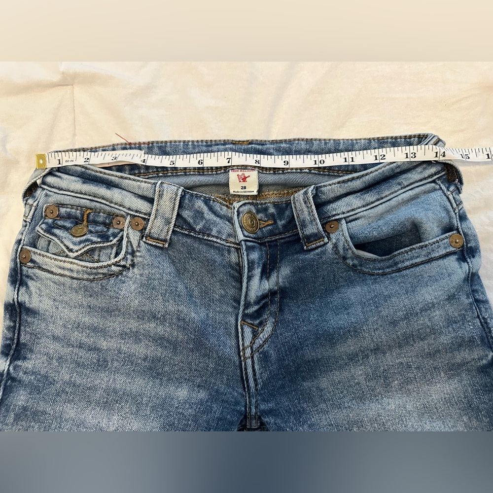True Religion Women’s Low Rise Skinny Jeans size 28 - Picture 3 of 4